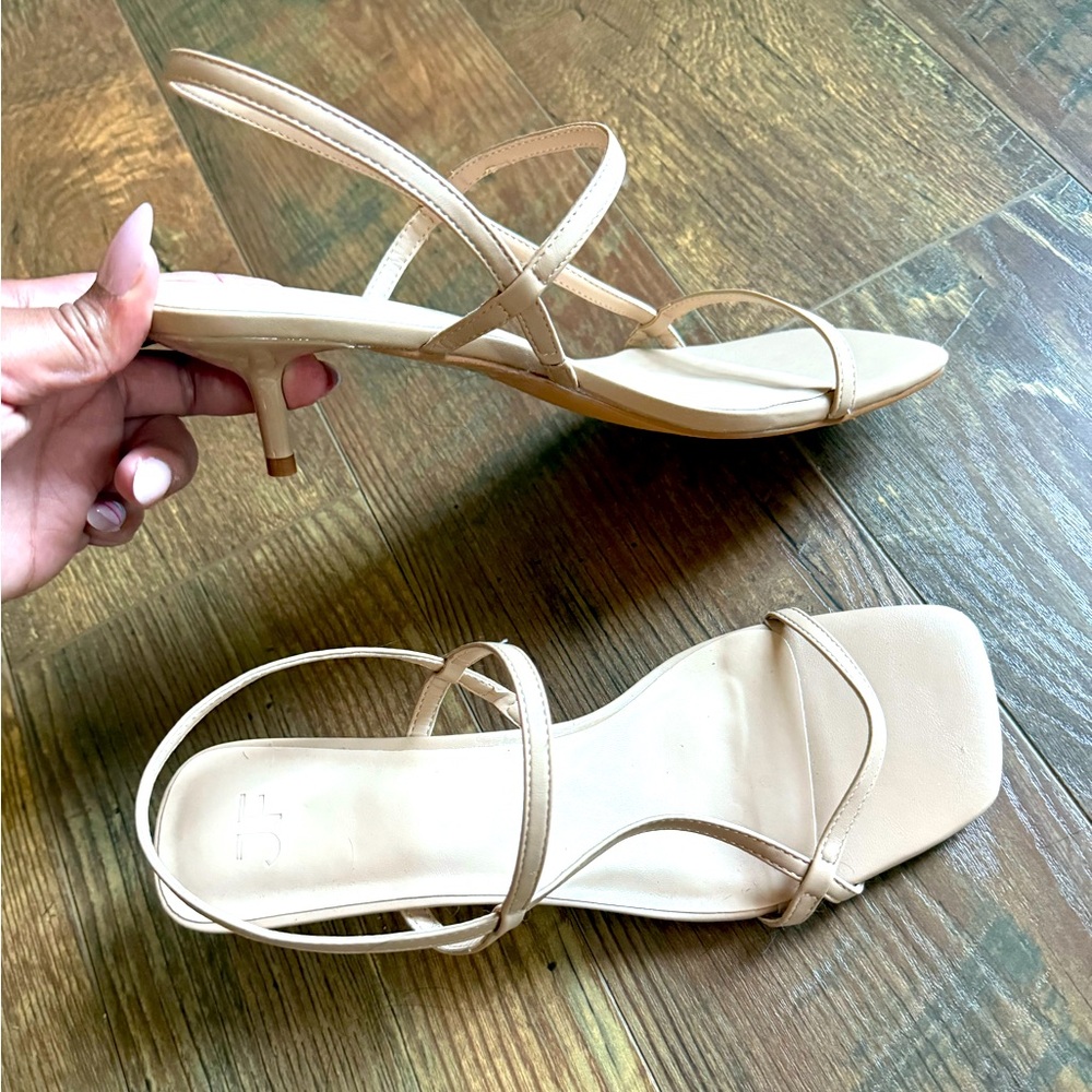 Elegant Tan Strappy Heels